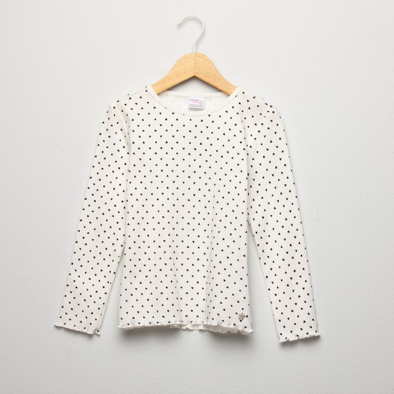 YAMP - Camiseta para Niña Manga larga de Algodón Yamp