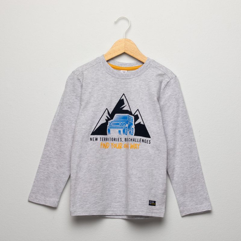 YAMP - Camiseta manga larga Niño  Con Estampado  Manga larga Algodón Yamp