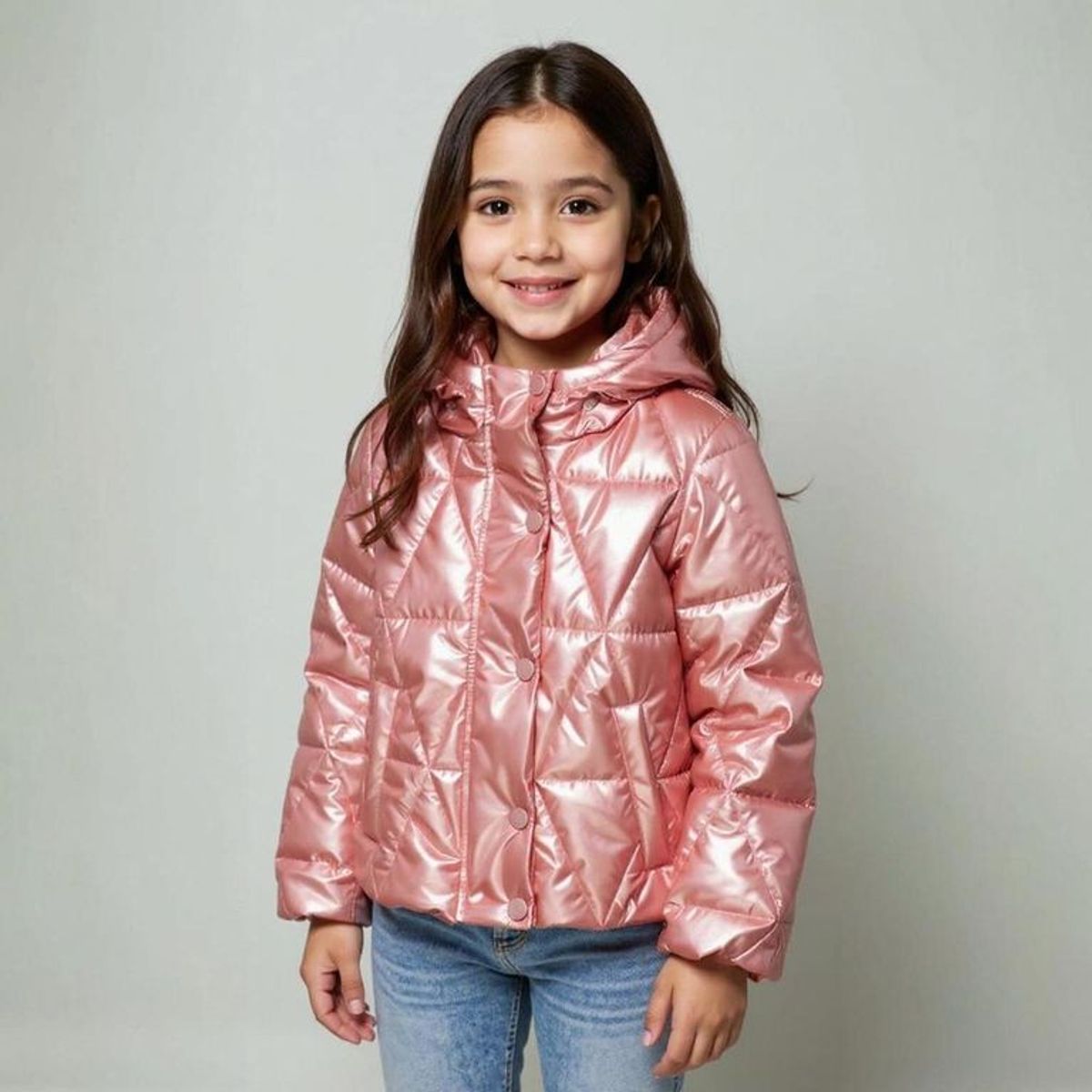 YAMP - Chaqueta Con capucha para Niña Acolchado Yamp