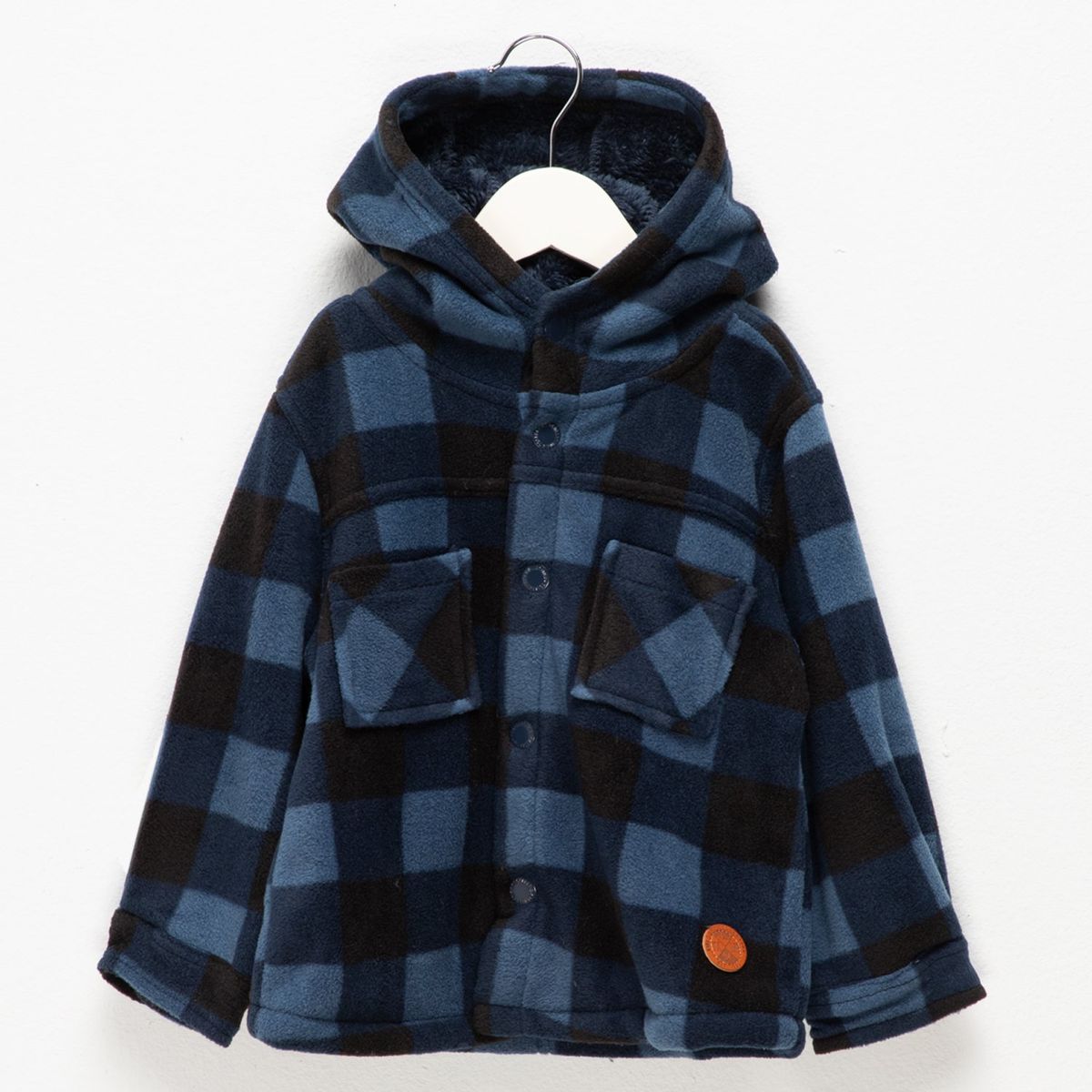 YAMP - Chaqueta Bebé niño  con Cuadros Con capucha Yamp