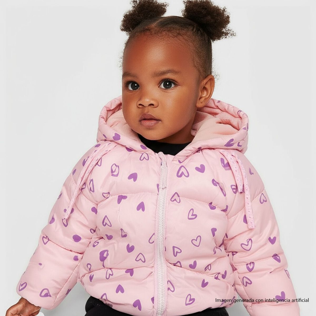 YAMP - Chaqueta para Bebé niña Acolchada Con capucha Yamp