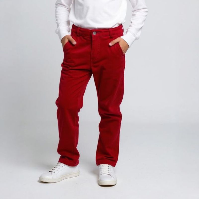 YAMP - Pantalón para Niño Cintura elásticada de Algodón Yamp