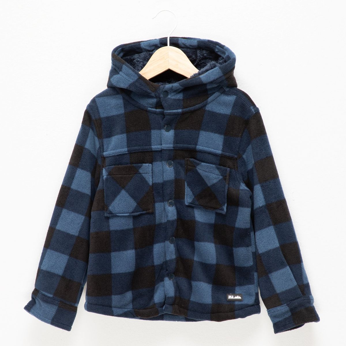 YAMP - Chaqueta Con capucha para Niño de Cuadros Yamp