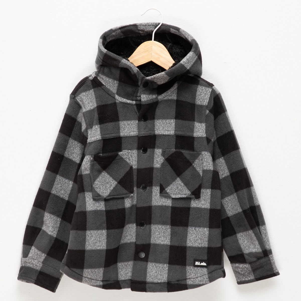 YAMP - Chaqueta Con capucha para Niño de Cuadros Yamp