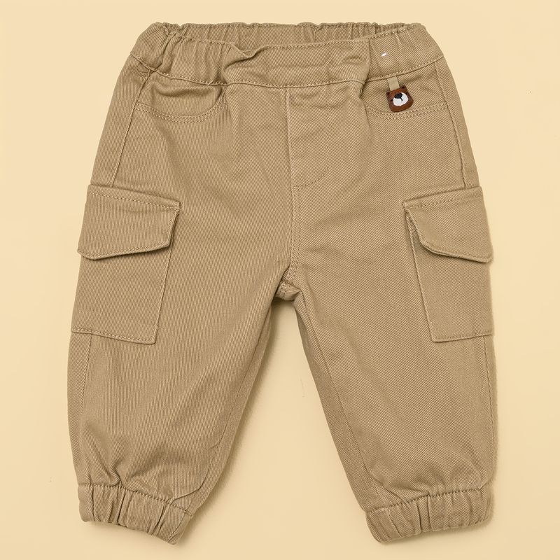 YAMP - Pantalón para Bebé niño Cintura elásticada Jogger de Algodón Yamp