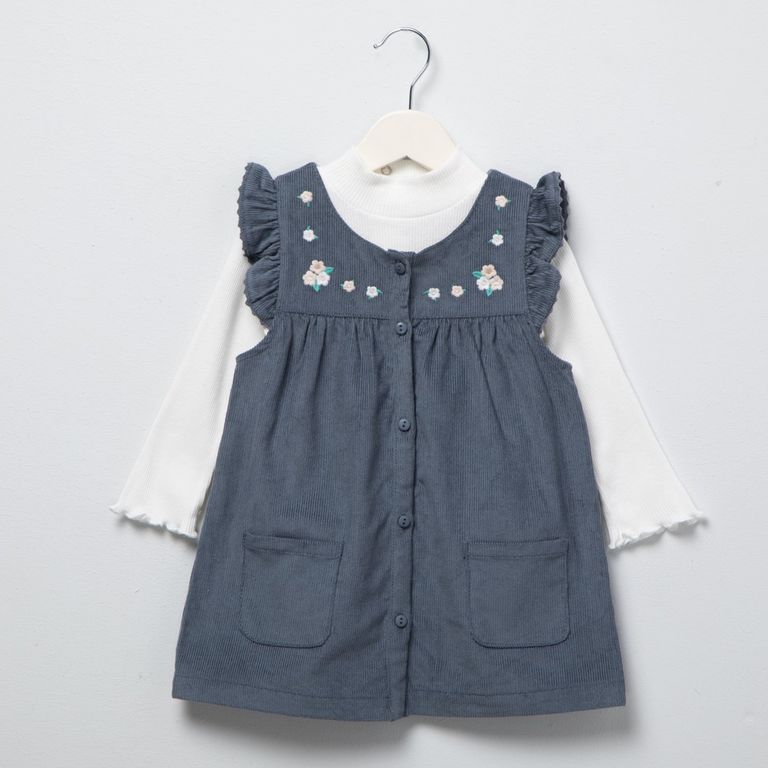 &quot;Sets Blusa manga larga + Vestido para Bebé niña en Algodón Yamp&quot;