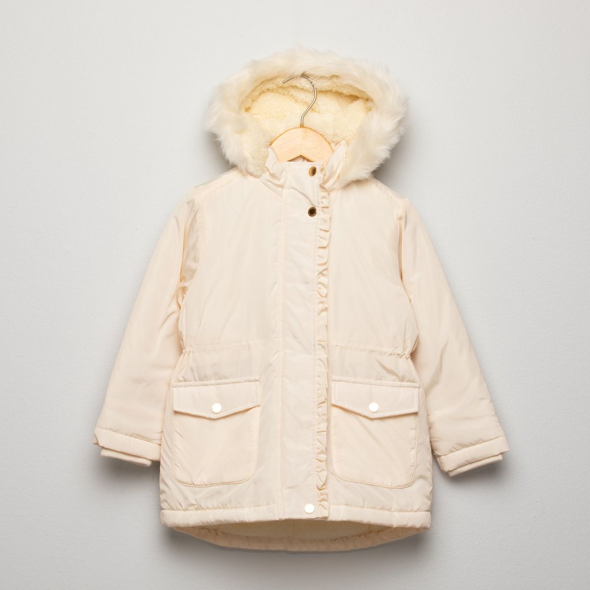 YAMP - Chaqueta Con capucha para Niña Acolchado Yamp