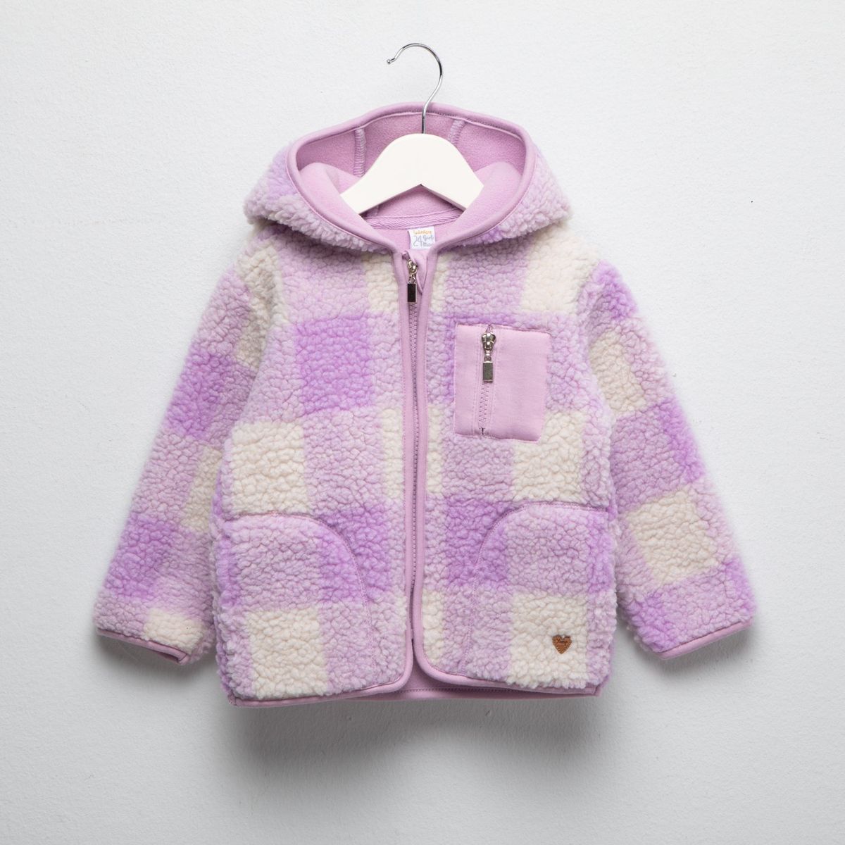 YAMP - Saco Bebé niña Efecto pelo Con capucha Yamp