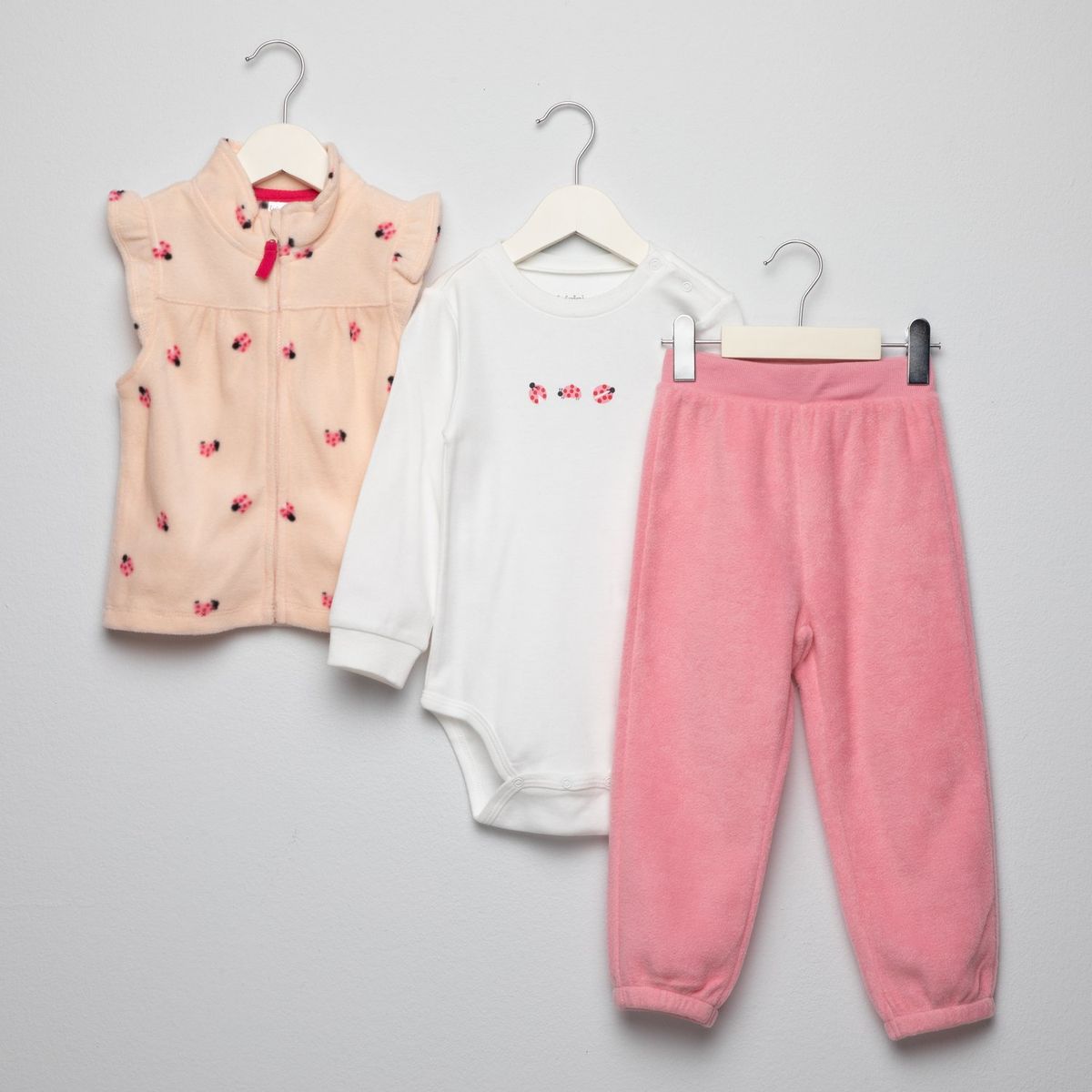 YAMP - Sets Saco con capucha + Body mangas larga + Pantalón Jogger para Bebé niña Yamp