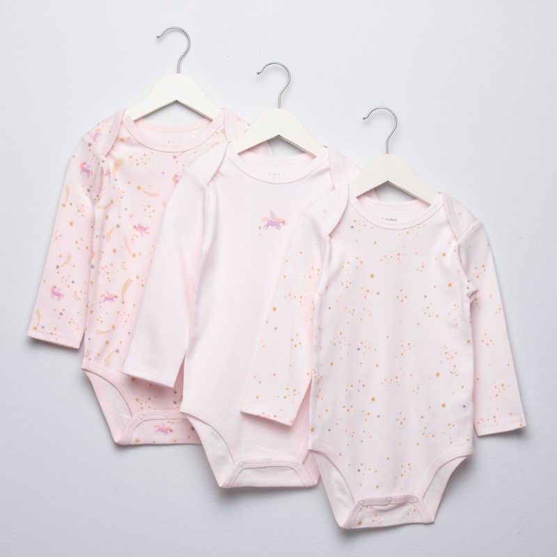 YAMP - Bodies para Bebé niña Pack de 3 unidades de Algodón Yamp