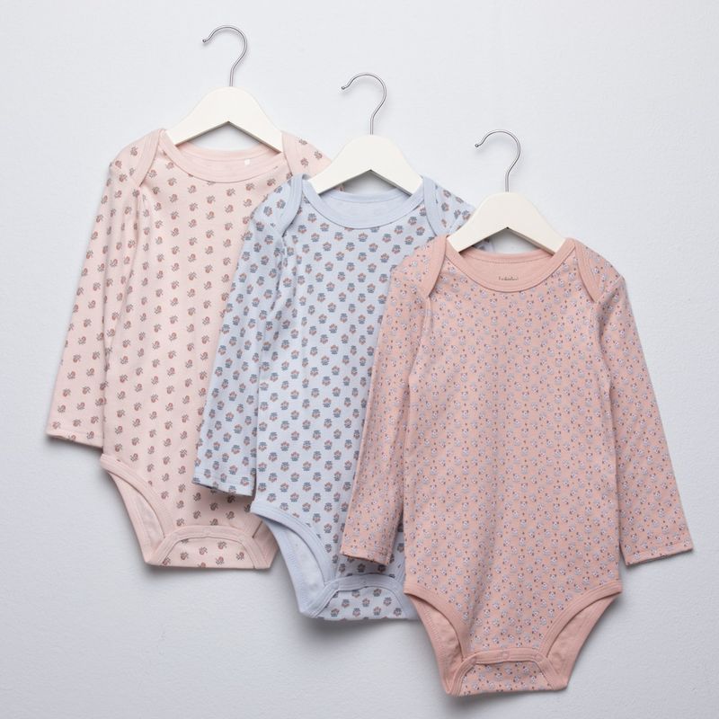 YAMP - Bodies para Bebé niña Pack de 3 unidades de Algodón Yamp