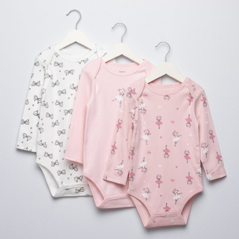 YAMP - Bodies para Bebé niña Pack de 3 unidades de Algodón Yamp