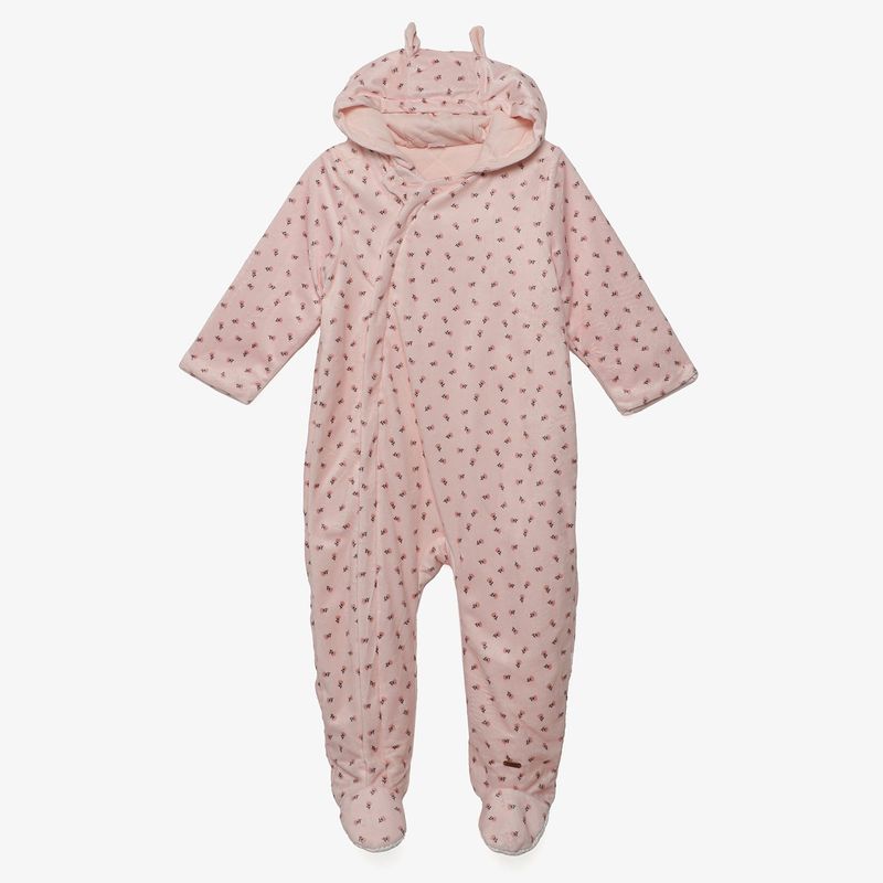 YAMP - Enterizo Bebé niña  Flores Con capucha Manga larga Yamp