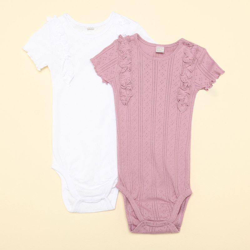 YAMP - Bodies para Bebé niña Pack de 2 unidades de Algodón Yamp