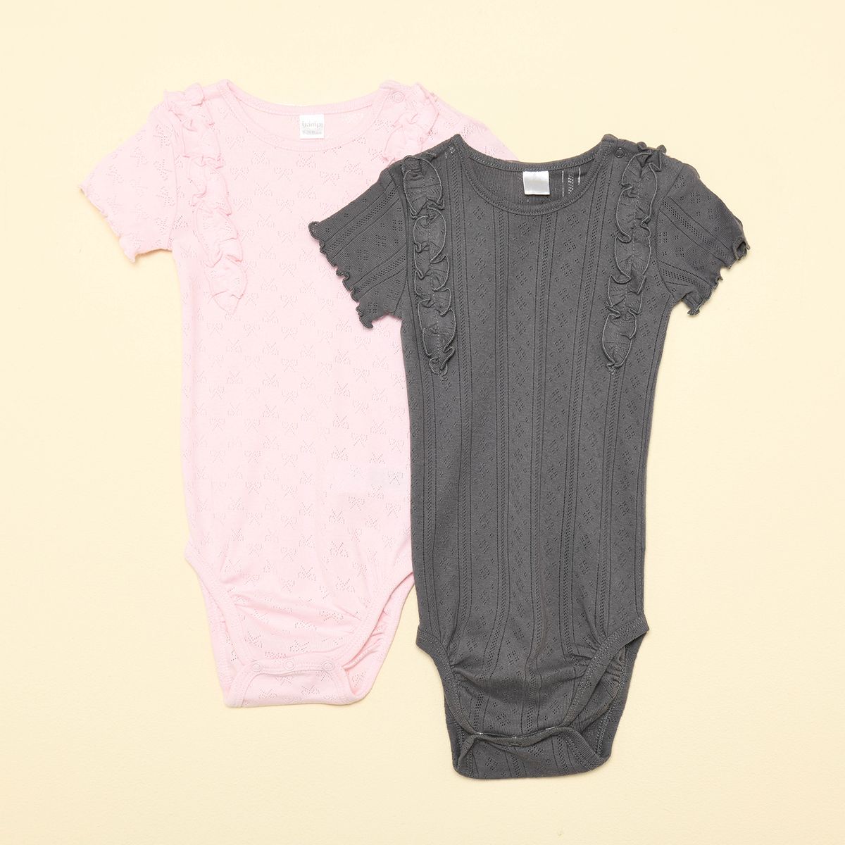 YAMP - Bodies para Bebé niña Pack de 2 unidades de Algodón Yamp