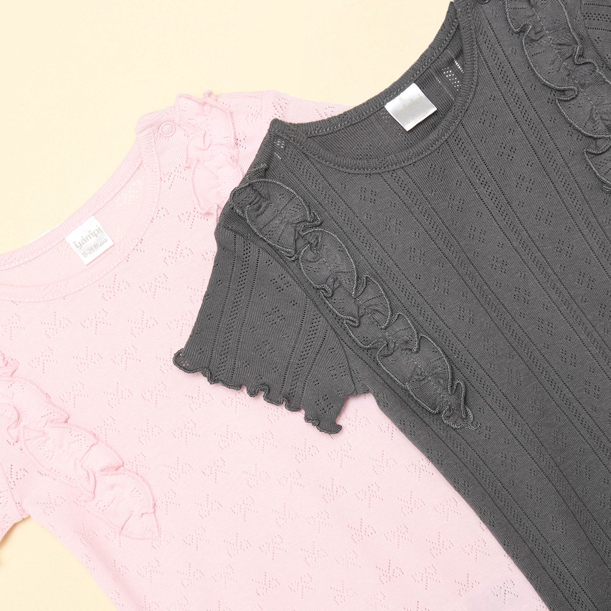 YAMP - Bodies para Bebé niña Pack de 2 unidades de Algodón Yamp