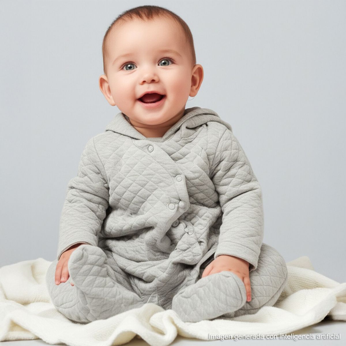 YAMP - Enterizo para Bebé niña Con capucha Manga larga de Algodón Yamp