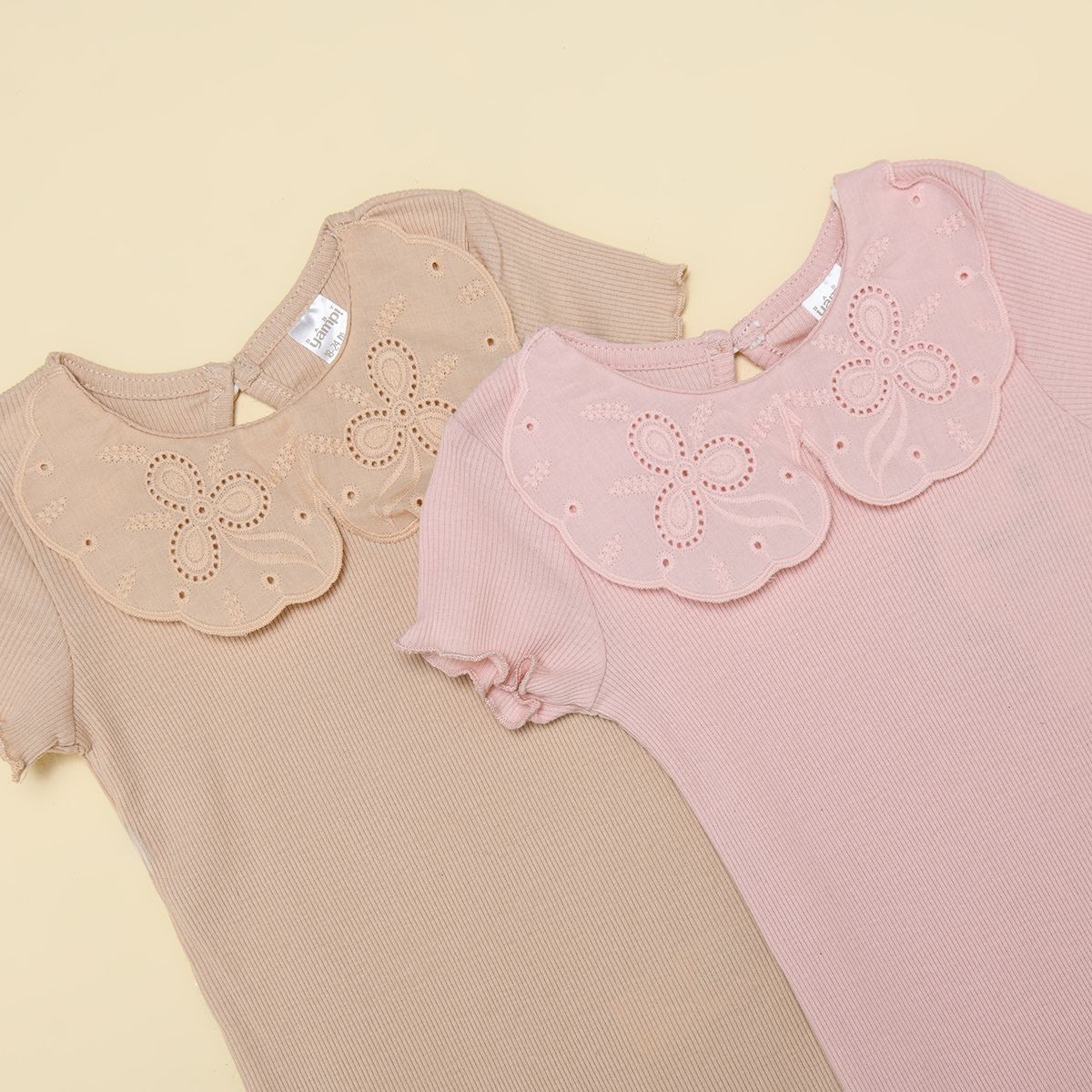 YAMP - Bodies para Bebé niña Pack de 2 unidades de Algodón Yamp