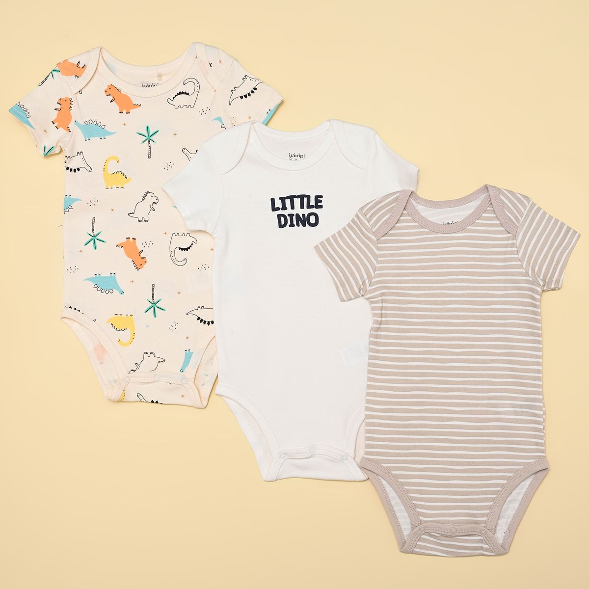 YAMP - Bodies para Bebé niña Pack de 3 unidades de Algodón Yamp