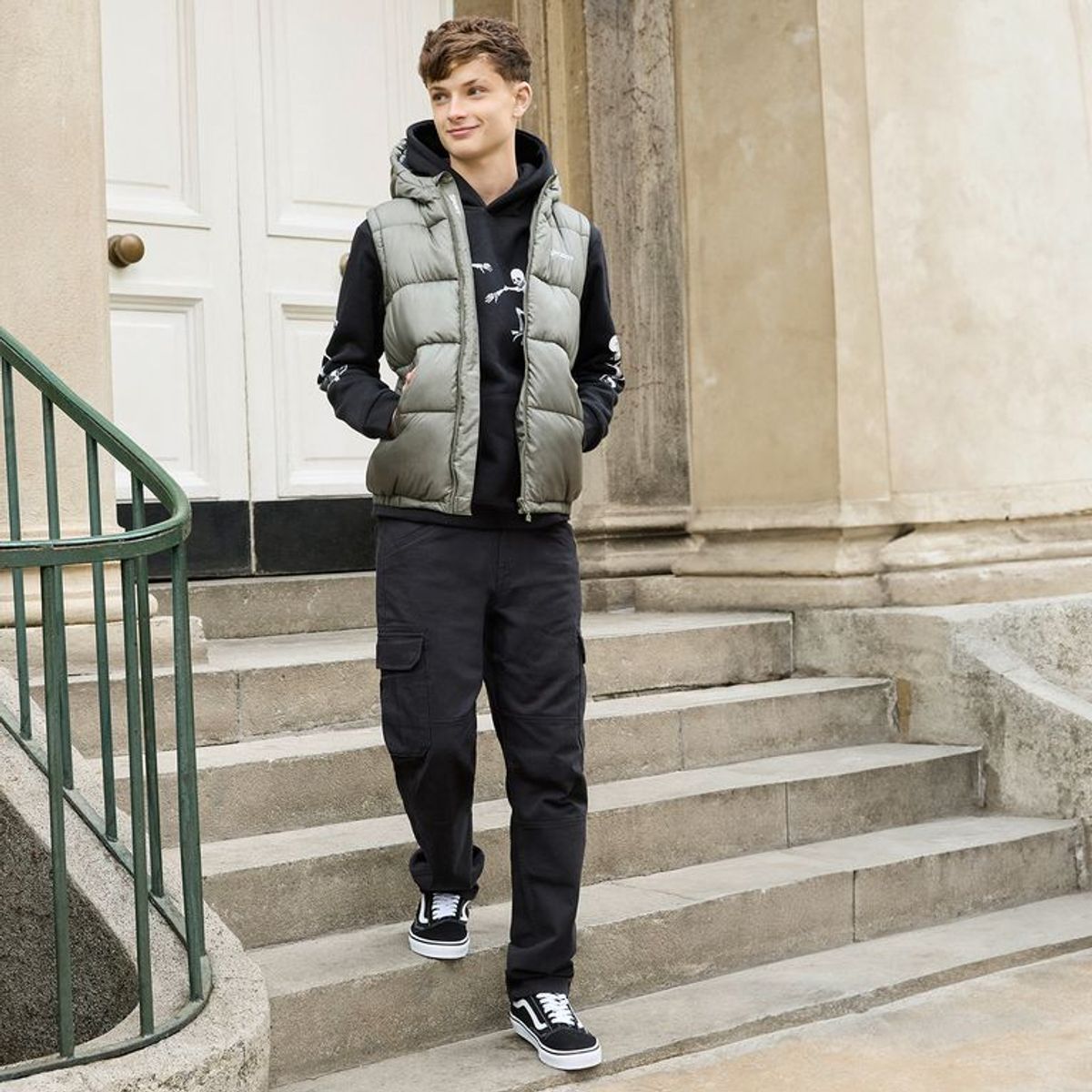 FEDERATION - Chaleco Niño Acolchado Con capucha Federation