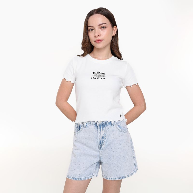 ELV - Short para Niña de Algodón ELV