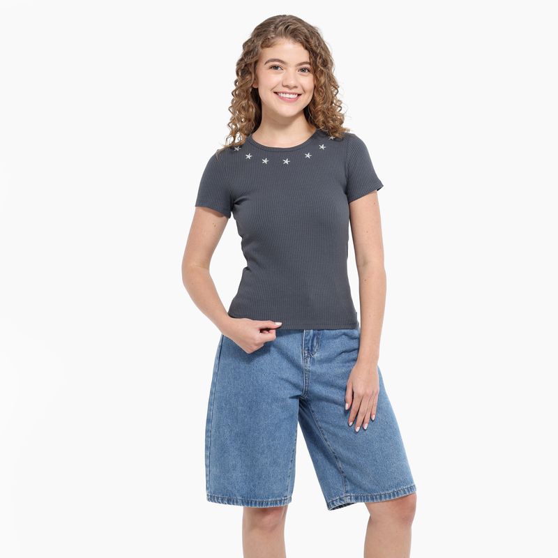 ELV - Camiseta para Niña Manga corta ELV