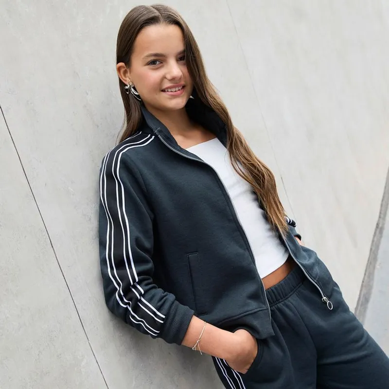 ELV - Saco para Niña Con cuello de Algodón ELV