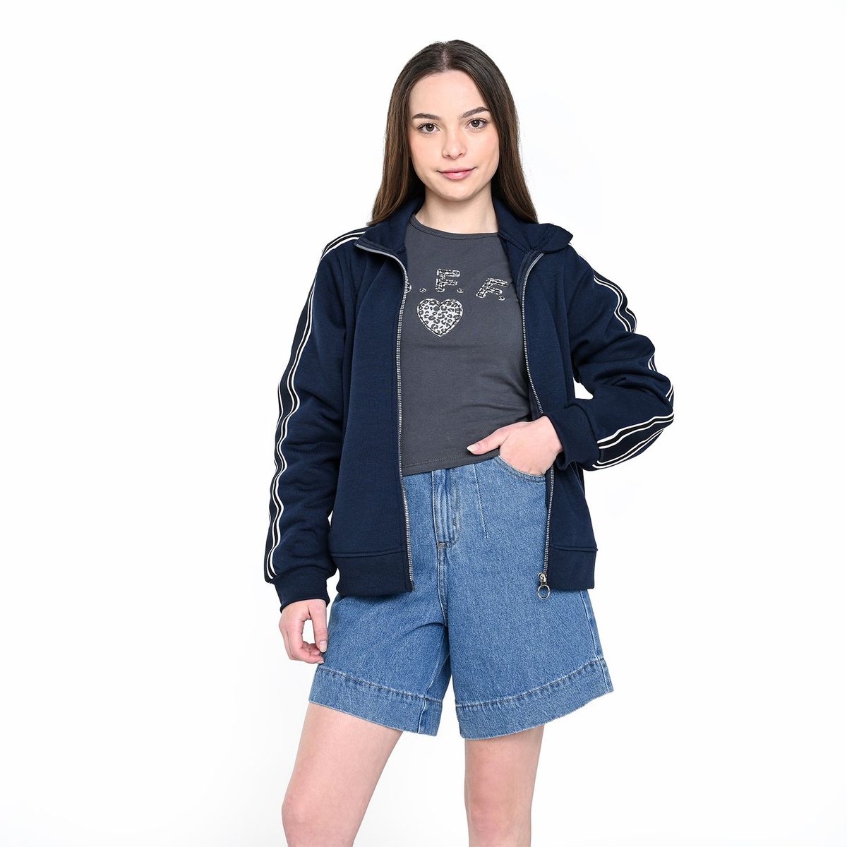 ELV - Saco para Niña Con cuello de Algodón ELV