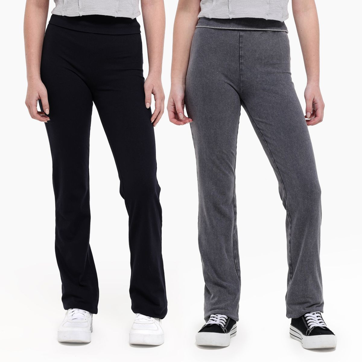 ELV - Leggings para Niña Pack de 2 unidades Cintura elásticada de Algodón ELV