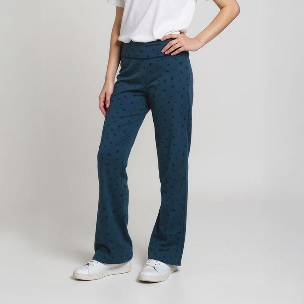 ELV - Legging para Niña Cintura elásticada de Algodón ELV