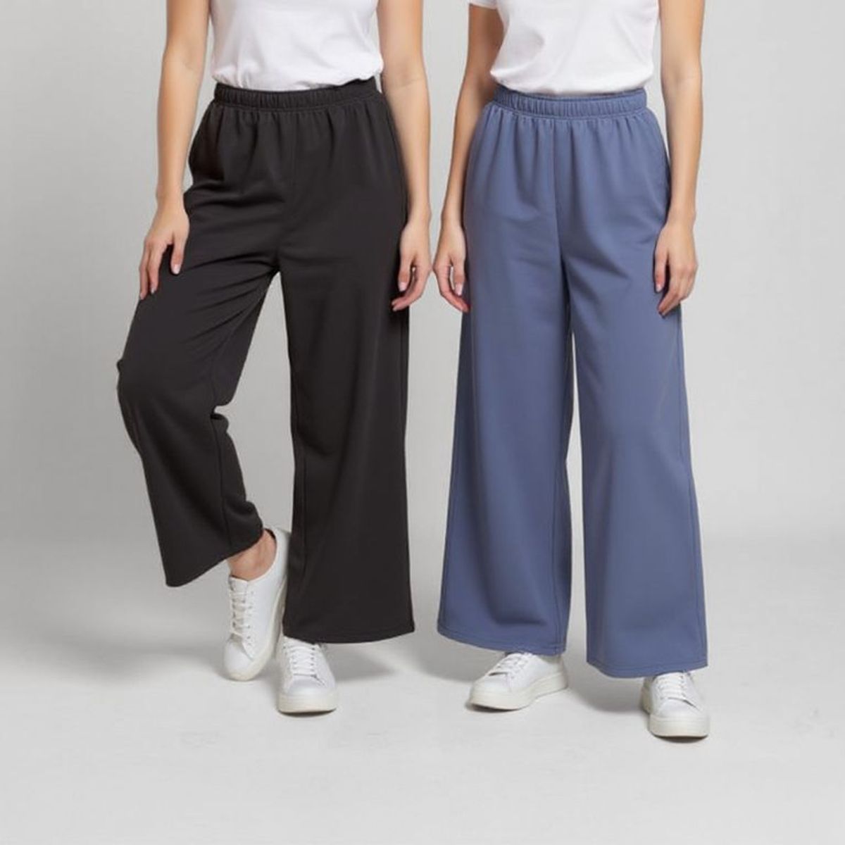 ELV - Pantalones para Niña Pack de 2 unidades Cintura elásticada de Algodón ELV