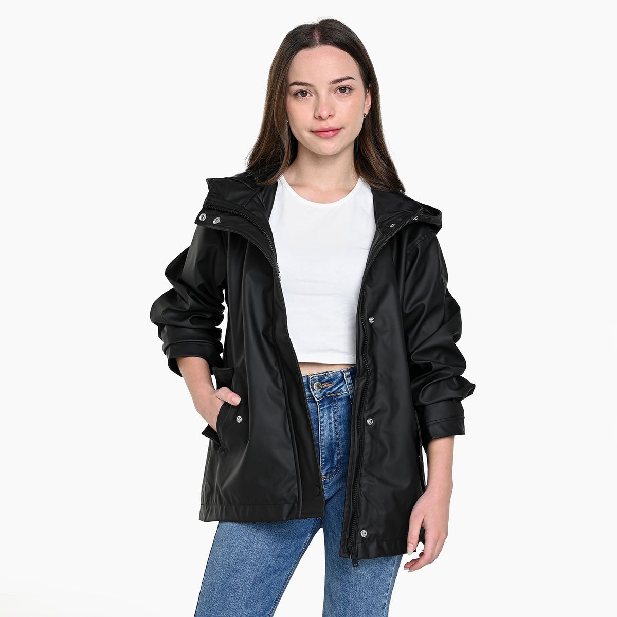 ELV - Chaqueta para Niña Con capucha ELV