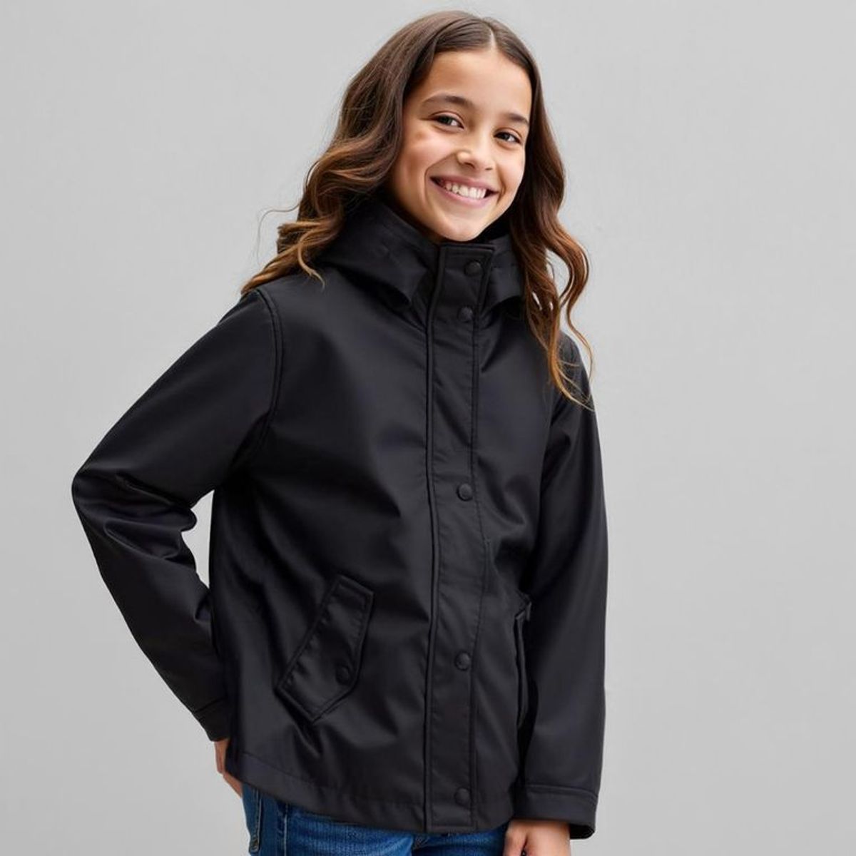 ELV - Chaqueta para Niña Con capucha ELV