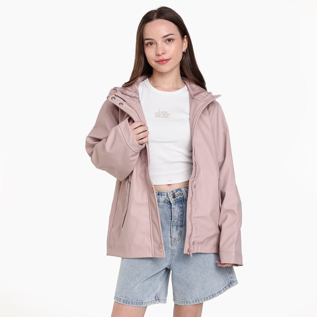 ELV - Chaqueta para Niña Con capucha ELV