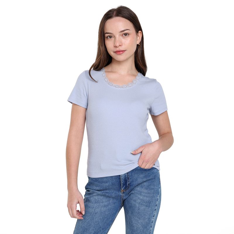 ELV - Camiseta para Niña Manga corta de Algodón ELV