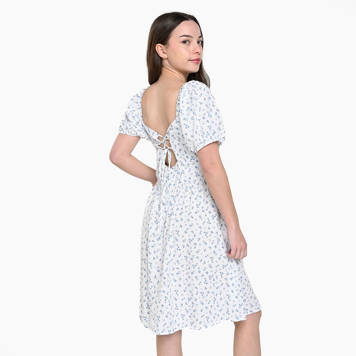 ELV - Vestido para Niña con Flores Manga corta ELV