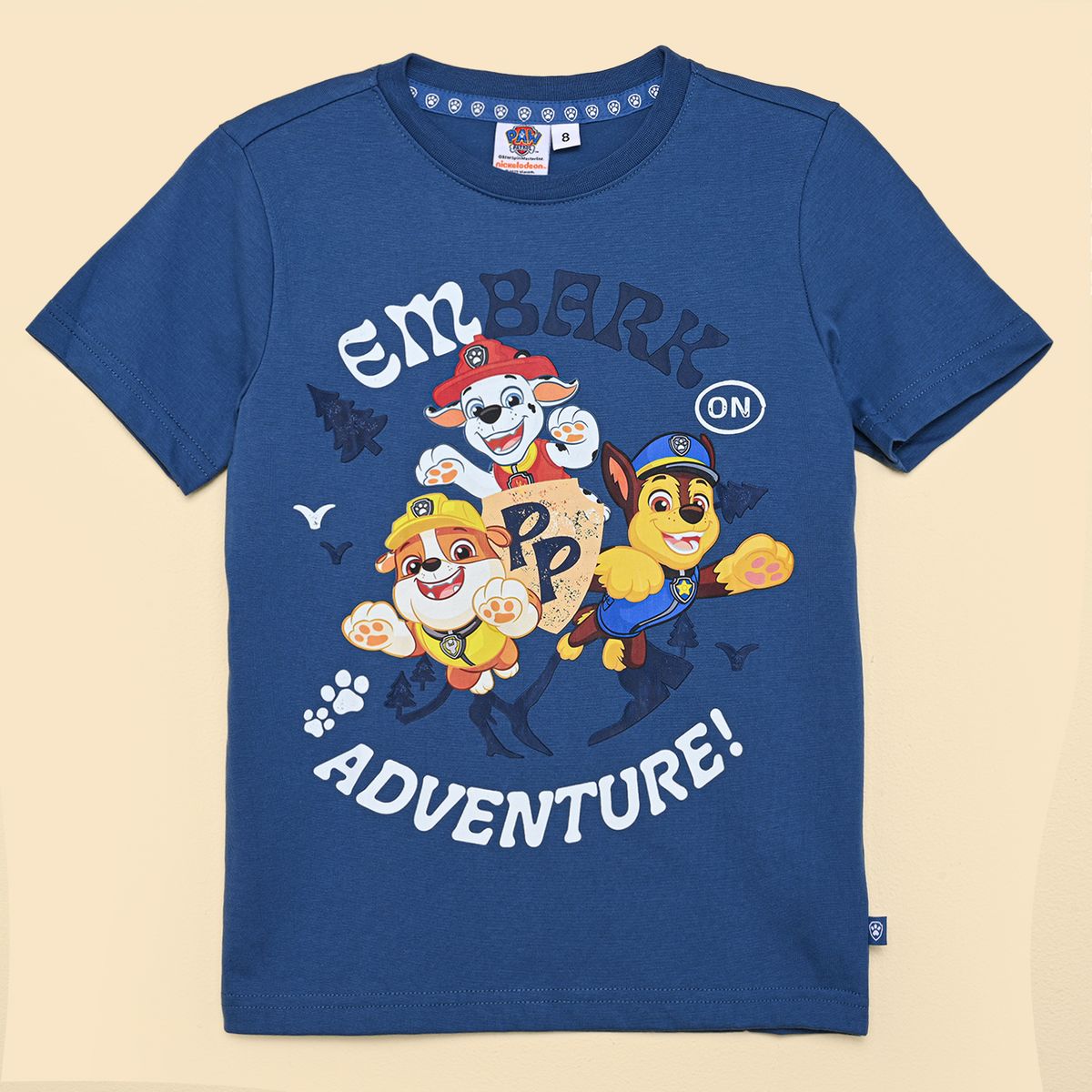 PAW PATROL - Camiseta para Niño con Estampado Manga corta de Algodón Paw Patrol