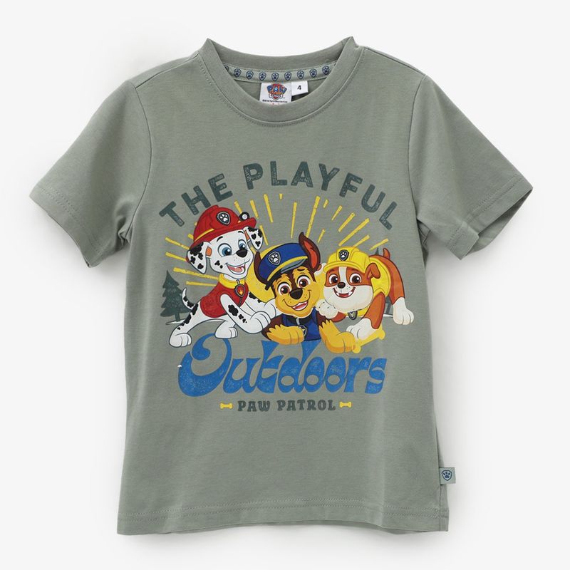 PAW PATROL - Camiseta para Niño con Estampado Manga corta de Algodón Paw Patrol