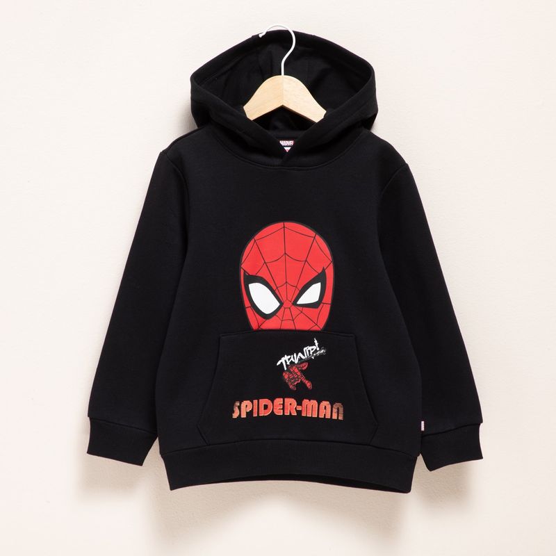 DISNEY - Saco para Niño con Estampado Con capucha Spiderman Algodón Spider-Man