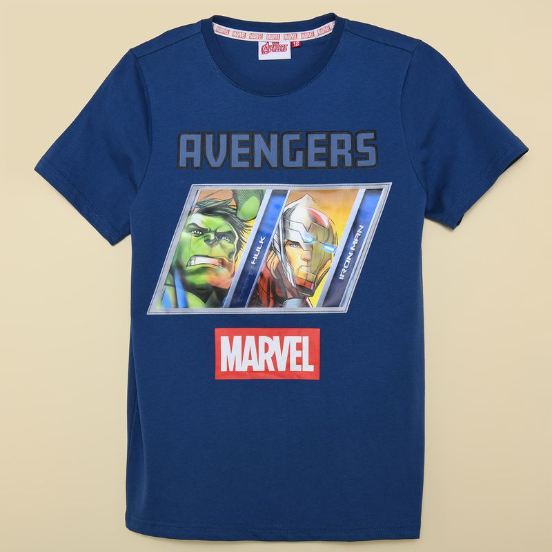 DISNEY - Camiseta Niño con Estampado Manga corta Algodón Avengers