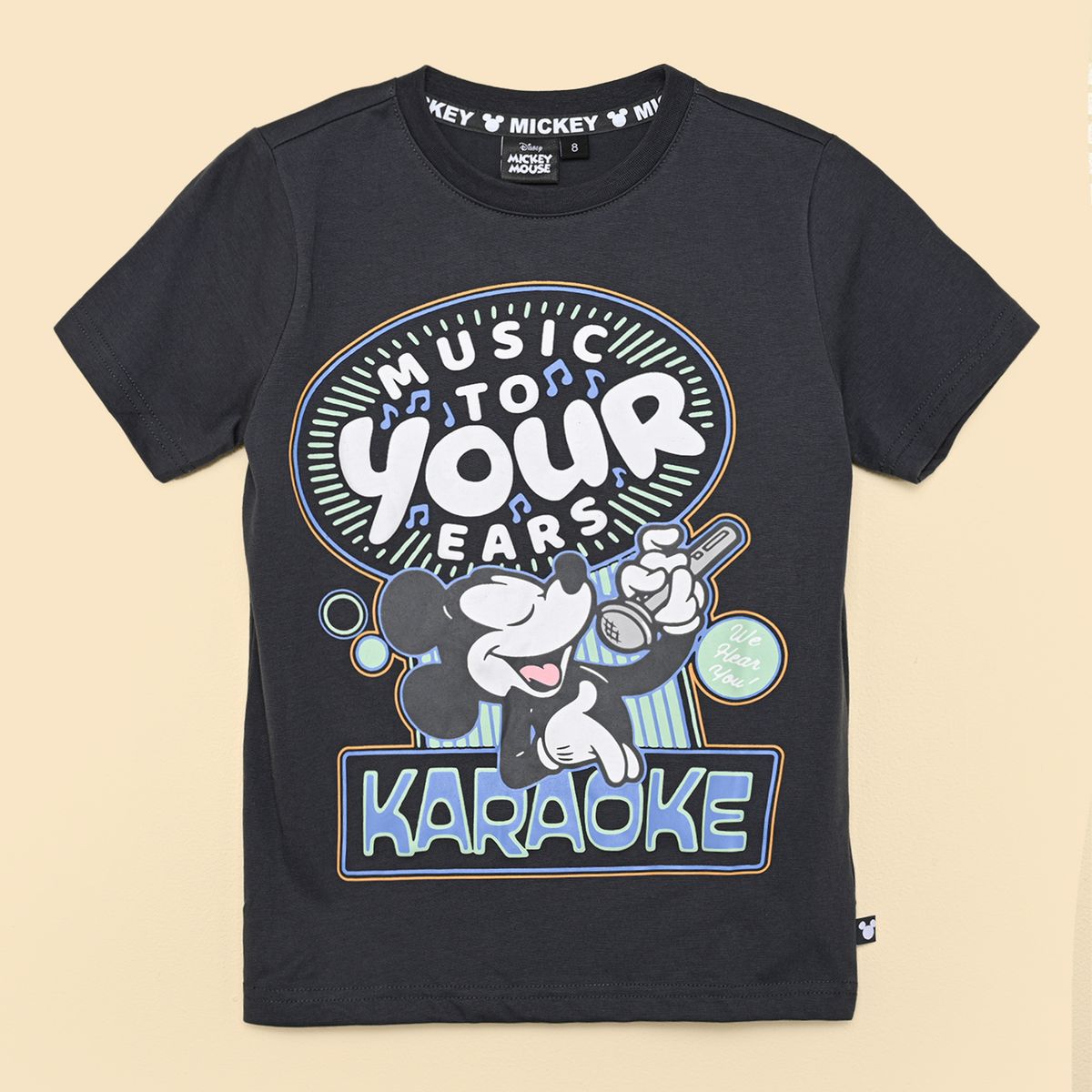 STD CHARACTERS - Camiseta para Niño con Estampado Mickey Manga corta de Algodón STD Characters