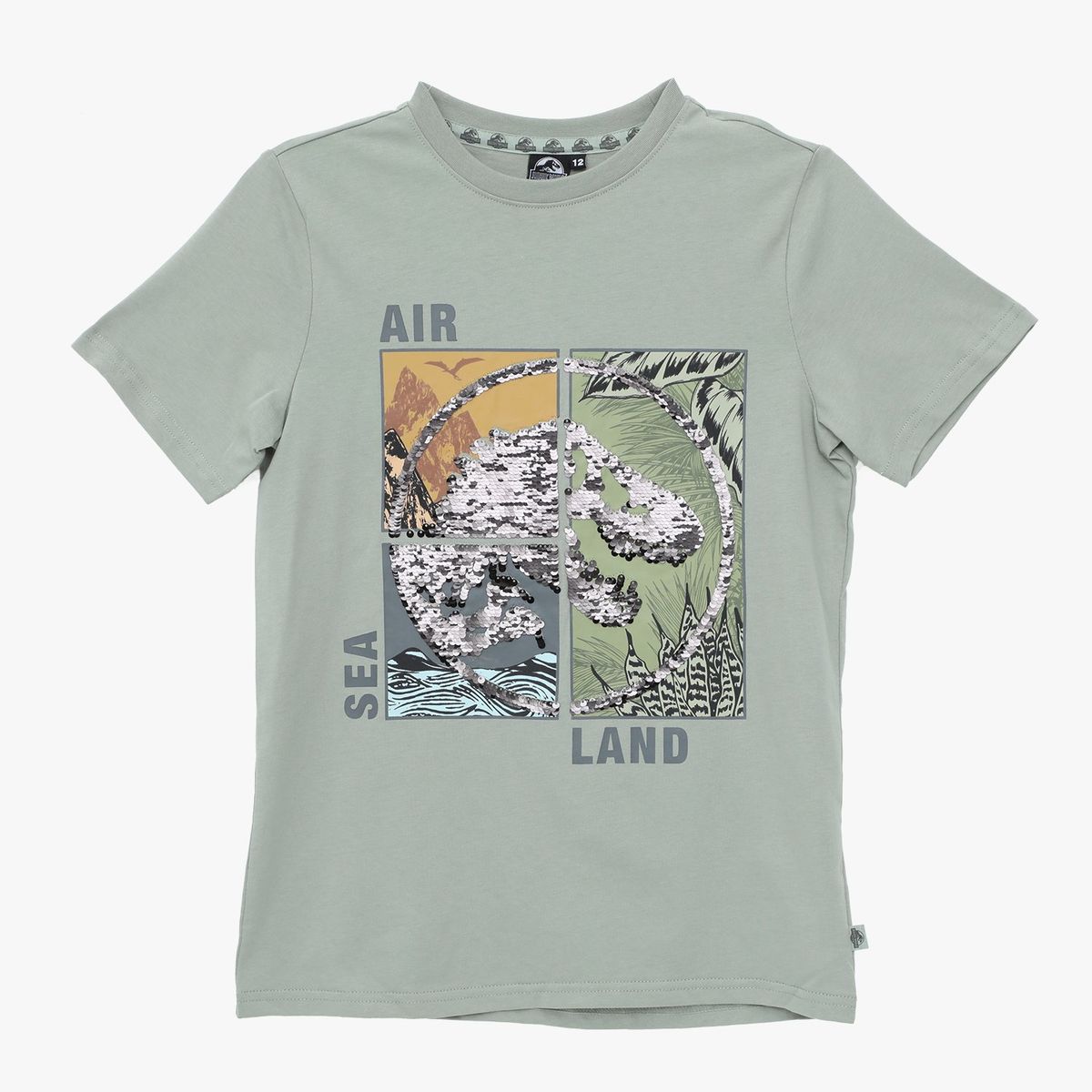 JURASSIC WORLD - Camiseta Niño  con Estampado Manga corta Algodón Jurassic World
