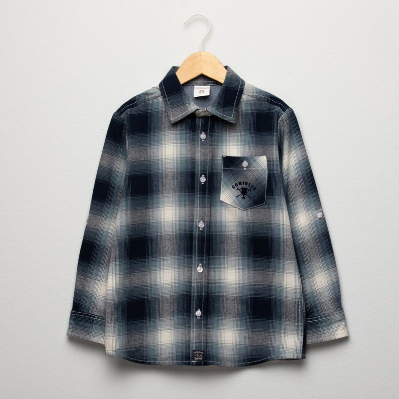 CONIGLIO - Camisa para Niño Manga larga de Algodón Coniglio
