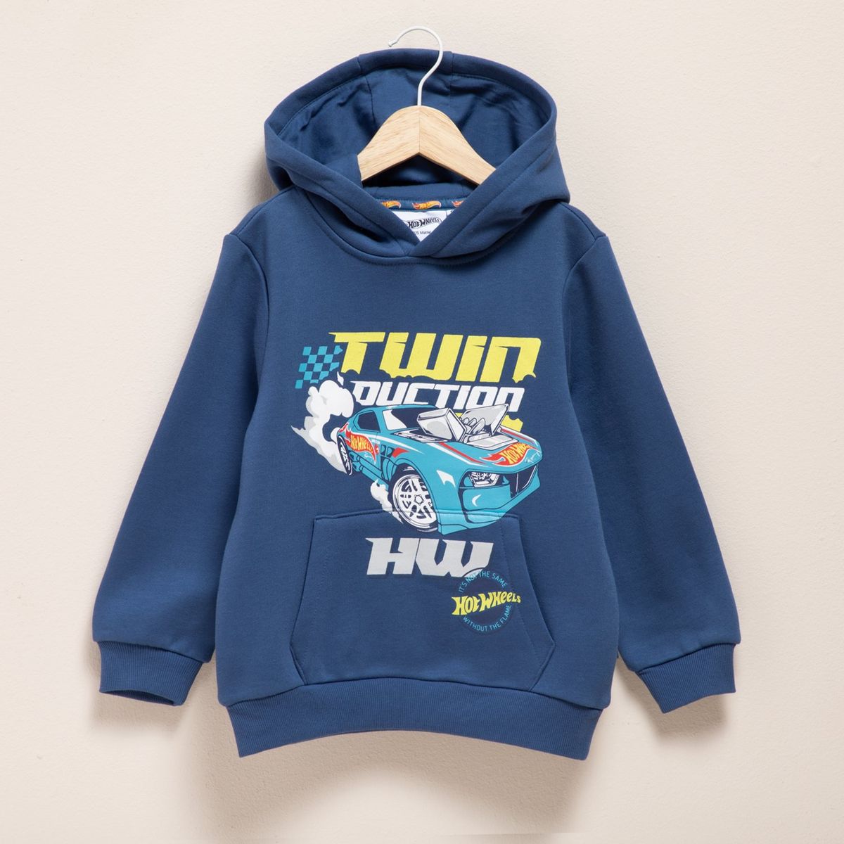 HOT WHEELS - Saco para Niño con Estampado Con capucha de Algodón Hot wheels