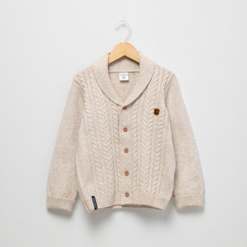 CONIGLIO - Saco para Niño Trenzado Con cuello Coniglio