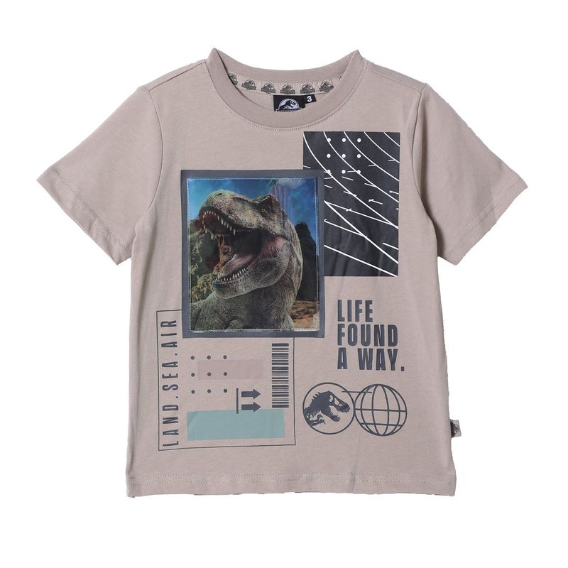 JURASSIC WORLD - Camiseta Niño con Estampado Manga corta Algodón Jurassic World
