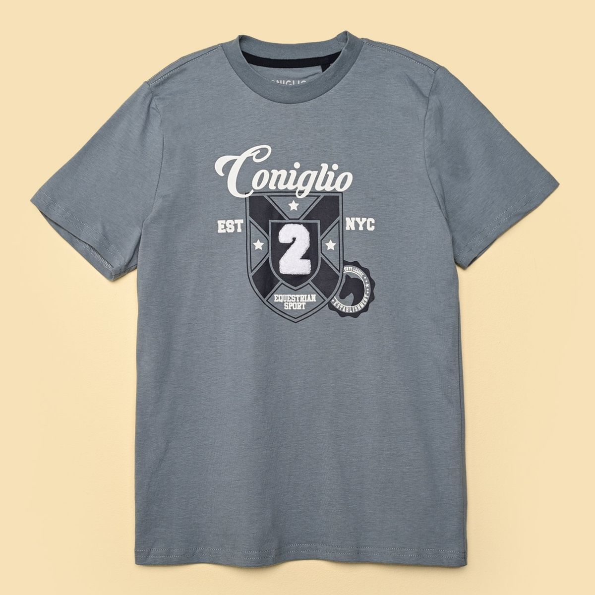 CONIGLIO - Camiseta para Niño Manga corta de Algodón Coniglio