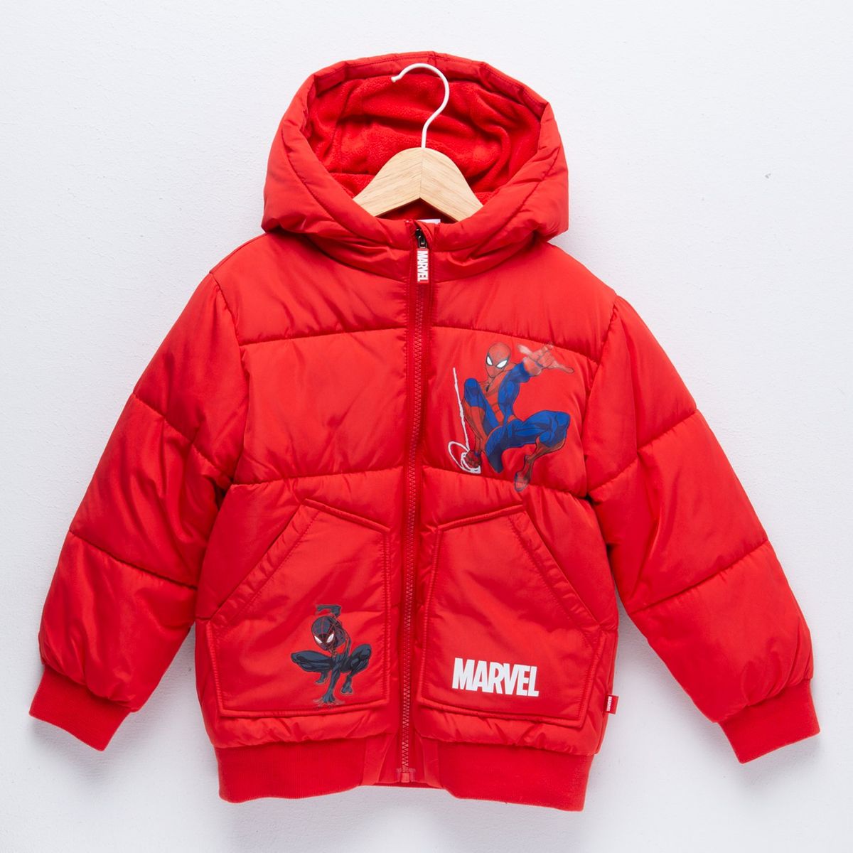 SPIDERMAN - Chaqueta Con capucha Para Niño Acolchada con Estampado Spider-man 
