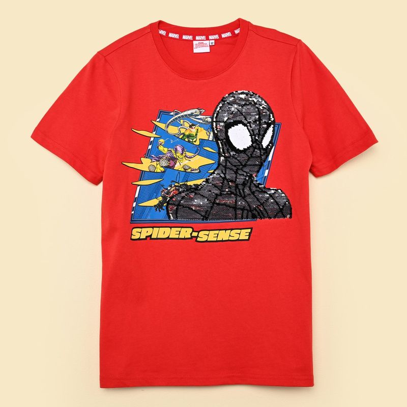 DISNEY - Camiseta para Niño Manga corta de Algodón Spider-man