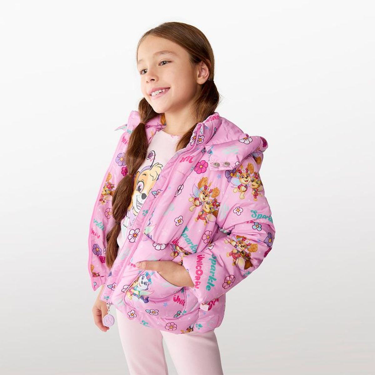 PAW PATROL - Chaqueta Con capucha Para Niña con Estampado Paw Patrol